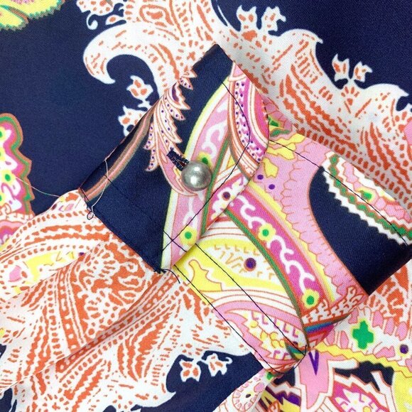 Lauren Ralph Lauren Floral/Paisley Flowy Tunic Blouse Women's Size Medium - Picture 4 of 6